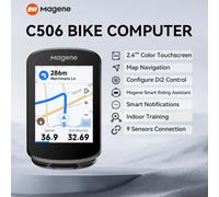 Magene C506 GPS Bike Computer Navigation WiFi tachimetro Touchscreen a colori MTB Road Bicycle contachilometri avviso di allenamento in bicicletta