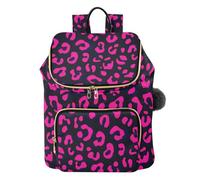 Magenta Nero Leopard Modello Progettato Donne Zaino Carino Impermeabile Signore Satchel Borse per Lavoro Scuola Sport bolsa de para mujer