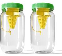 Magesh Set di 2 trappole per mosche - Riutilizzabile con attrattiva non tossica ricaricabile, sicuro per bambini e animali domestici
