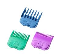 Magetic - Set di protezioni per tagliacapelli compatibili con la maggior parte dei tagliacapelli Wahl, colore codificato, numero di guardia: #1/2, 1 e #1 1/2 (lunghezza: 1/16, 1/8 e 3/16")