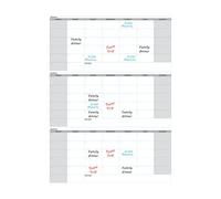 MAGETTE - Pin Board Magnetico | Parete del tavolo del magnete | Grande calendario settimanale settimanale, incluso il pennarello per lavagna bianca | Organizzatore di pianificatore riutilizzabile