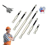 Magfixer High-Magnetic Screwdriver Set,Vrsgs Drill Bits,Fixion Tools High-Magnetic Screwdriver Drill Bit Set,K5 Impact Resistant Anti Slip Bits,1/4 Universal Phillips Strong Drills for Screw (1SET)