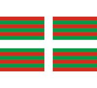 magFlags Bandiera Large Basque Country original Arana proposal | Original proposal for the flag of the Basque Country by Luis and Sabino Arana in 1907 | bandiera paesaggio | 1.35 m² | 90x150cm