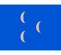 magFlags Bandiera Large Blue Ottoman | Blue Turks Flag seen from Bowles s Universal Display of the Naval Flags of all Nations https //en | bandiera paesaggio | 1.35 m² | 100x130cm