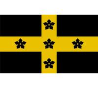 magFlags Bandiera Large Diocese of St Davids | This vector image includes elements that have been taken or adapted from this file | bandiera paesaggio | 1.35 m² | 90x150cm