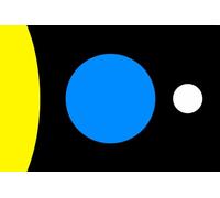 magFlags Bandiera Large Earth by Budassi | A Flag of Planet Earth proposal based on James W | bandiera paesaggio | 1.35 m² | 90x150cm
