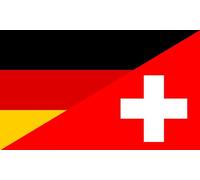 magFlags Bandiera Large Germany and Switzerland | Combination of the flags