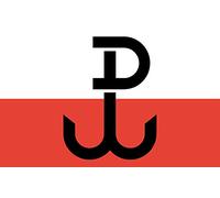 magFlags Bandiera Large PPP | Armia Krajowa; The Symbol on The Flag Called Kotwica is a Combination of Letters P And W Polska Walcz?ca | Armii Krajowej; Symbol na fladze jest z?o?eniem Liter