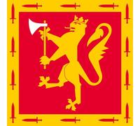 magFlags Bandiera Large Standard of Brigade Nord | The Ceremonial Standard of The Norwegian Brigade Nord Brig | 1.35m² | 120x120cm