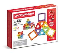 Magformers - Set di 50 Pezzi magnetici (701006), Colore/Modello Assortiti