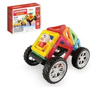 Magformers WOW Plus Magnetic Building Blocks Toy. Makes 30 Different Cars With D