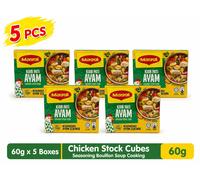 MAGGI Cubetti Dado Brodo Pollo 60g x 5 Scatole Condimento Bouillon