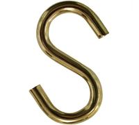 MAGGI GROUP - 8 PEZZI - GANCI AD "S" OTTONATI 5MM