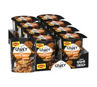 MAGGI Saucy Noodles Pollo e Sesamo, 8 Cup da 75g (600g)