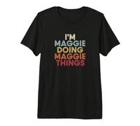 Maggie Name Maggie Personalized Name First Given Maglietta Premium