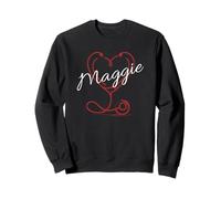 MAGGIE Nurse Gift Cute Doctor Designer Personalized Nurse Felpa