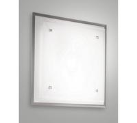 Maggie Plafoniera quadrata 46x46 3 luci e27 vetro