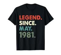 Maggio 1981 Legendary Year 1981 Retro 1981 Legendary Year 1981 Maglietta