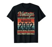 Maggio 2002 Vintage - Maglia 24 Compleanno Anni Uomo Donna Maglietta