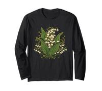 Maggio Compleanno Giglio della Valle Fiore Primavera Fiore Maglia a Manica