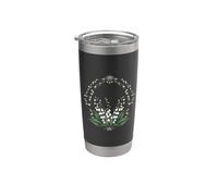 Maggio Compleanno Mughetto Fiore Primavera Fiore Bianco Bicchiere termico in acciaio inox doppia parete