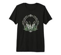 Maggio Compleanno Mughetto Fiore Primavera Fiore Bianco Maglietta Premium