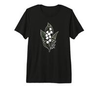 Maggio Compleanno Mughetto Fiore Primavera Fiore Bianco Maglietta Premium