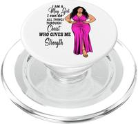 Maggio Compleanno Ragazze Mamma Donne Gesù Ragazza Nera Magia Melanina PopSockets PopGrip per MagSafe