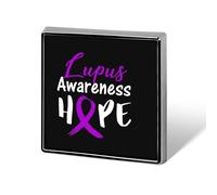 Maggio è il mese della consapevolezza del lupus. Spille quadrate, spille da bavero, bottoni smaltati, decorazioni per feste.