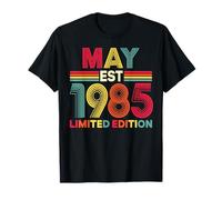 Maggio EST 1985 Compleanno Edizione Limitata 41-Year-Old 41st Maglietta