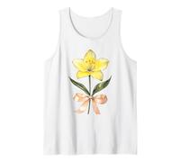 Maggio Nascita Mese Giallo Giglio Acquerello Floreale Fi Canotta