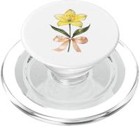 Maggio Nascita Mese Giallo Giglio Acquerello Floreale Fi PopSockets PopGrip per MagSafe