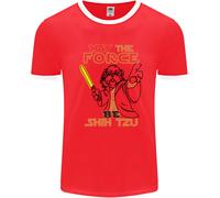 Maggio The Force Be Shih Tzu Cane Divertente Uomo Ringer