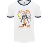Maggio The Force Be Shih Tzu Cane Divertente Uomo Ringer