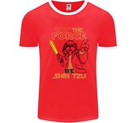 Maggio The Force Be Shih Tzu Cane Divertente Uomo Ringer