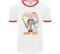 Maggio The Force Be Shih Tzu Cane Divertente Uomo Ringer