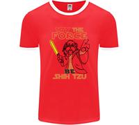 Maggio The Force Be Shih Tzu Cane Divertente Uomo Ringer Fotl