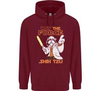 Maggio The Force Be Shih Tzu Divertente Cane Bambini Felpa con Cappuccio