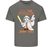 Maggio The Force Be Shih Tzu Divertente Cane T-Shirt Ragazzi Ragazze