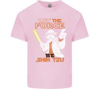 Maggio The Force Be Shih Tzu Divertente Cane T-Shirt Ragazzi Ragazze