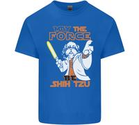 Maggio The Force Be Shih Tzu Divertente Cane T-Shirt Ragazzi Ragazze