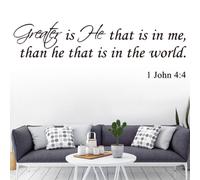 Maggiore è quello che è , di quello che è nel mondo Giovanni 4: 4 Bible