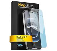 magglass Blue-Light Blocking - Pellicola proteggi schermo per iPhone 16e, in vetro temperato, con filtro Bluelight (facile applicatore incluso)