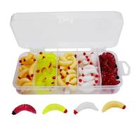 Maggot Lures - Soft Wax Bass Bait, Artificial Softbait Trout, Freshwater Fish Ice and Lake Use | Angler's Essential Attractant for Bass, Trout and Other Species, Practical