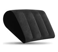 Magguta Cuscino gonfiabile Cuneiforme Cuscino per sedile e schienale per la postura di yoga allevia il dolore e la pressione della schiena, cuscino lombare, cuscino sollevatore gambe, nero