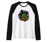 Magia Celeste Pagana Occulta Gothcore Strega Verde Mistica Maglia con Maniche Raglan