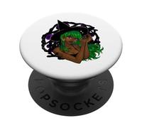 Magia Celeste Pagana Occulta Gothcore Strega Verde Mistica PopSockets PopGrip Adesivo