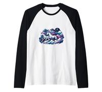 Magia del Cielo Galopia Unicorni Cavalli Coppia Amore Maglia con Maniche Raglan