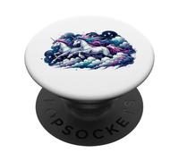 Magia del cielo Galopia Unicorni Cavalli Coppia Amore PopSockets PopGrip Adesivo
