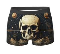 Magia della Geometria Sacra Misteriosa del Teschio Uomo Boxer Shorts Leggeri Boxer Slip Aderenti Underwear XXL